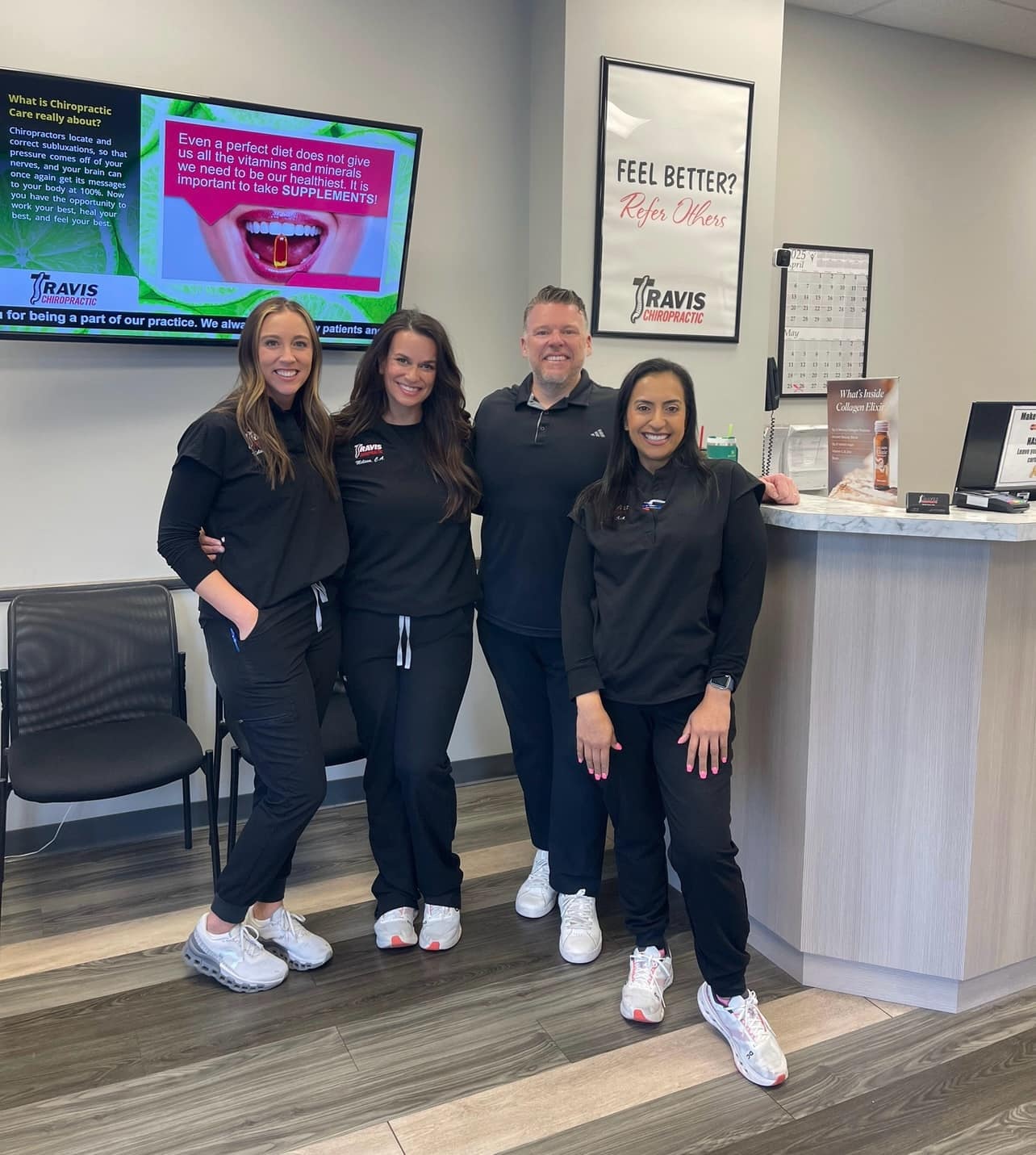 The chiropractic team at Travis Chiropractic