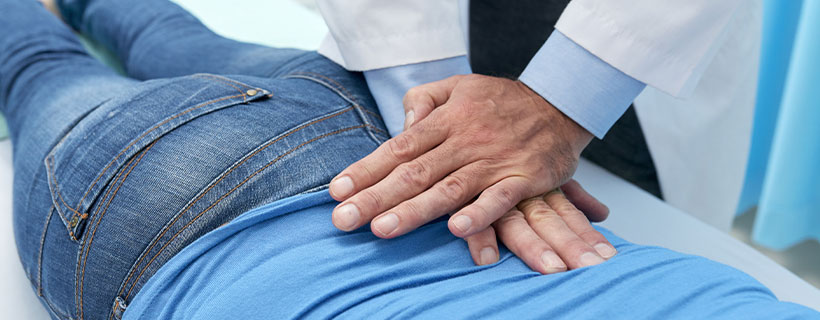 patient receiving chiropractic in Tulsa